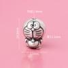 Plata de Pie S999 Cuentas de Doraemon Plata Dura 3D Cuentas de Ding Dangmao Cuerda de Mano Hecha a Mano DIY Accesorios para Collar
