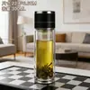 Taza de Té de Regalo con Logo Impreso, Regalo Souvenir, Taza de Agua de Vidrio de Borosilicato Alto Resistente a Altas Temperaturas, Taza Publicitaria, Taza de Vidrio de Doble Pared