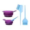 Set de Tres Piezas de Tazón y Brocha para Teñir el Cabello, Tazón para Tratamiento Capilar con Aceite, Antideslizante, Duradero, Tazón y Brocha Espesados para Teñir el Cabello para Salones de Belleza