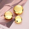 Estilo Sencillo Xiaoxiang Botón Metálico Botón Combinado Hueco Parte Superior Chaqueta Cardigan Tejida Combinable Botón Grande Decorativo