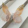 Pasador de Mariposa Móvil para Niños y Estudiantes, Tamaño Grande, Dulce e Inteligente, Tocado Antiguo Estilo Dinastía Han de Perlas y Resorte para Puestos Callejeros