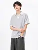 Directo de Fábrica Falso Dos Piezas Rayado Patchwork Unisex Verano Tendencia Marca Holgado Manga Corta Retro Americano Casual Top