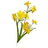 Ramo de Narcisos, Flores Artificiales, Flores Falsas, Decoraciones para Sala de Estar, Flores de Mesa, Flores de Seda, Venta al por Mayor Transfronteriza, Aspecto Realista de Alta Gama