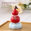 Gourd de Cerámica Giratorio Adorno de Mascota de Té de Alto Valor Artefacto de Descompresión Artesanía de Decoración de Muebles de Escritorio de Gama Alta