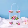 Bolsa Tote Transparente de Plástico PP Fosco Bolsa de Presente de Noivado de Alto Padrão Embalagem de Presente de Aniversário de Bebê Bolsa de Presente