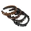 Peluca de trenza de espiga horquilla diadema cabello real mujer 2023 nuevo tocado accesorios para el cabello trenzado fábrica en stock venta al por mayor