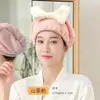 Gorro grueso de forro polar de coral de alta densidad para secar el pelo, gorro de ducha absorbente, toalla para secar el pelo con borde cubierto, bufanda de cabeza de secado rápido para otoño e invierno, venta al por mayor