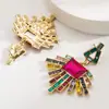 Brincos Étnicos Estilo Retrô Boêmio Europeu e Americano Mais Vendidos Brincos de Strass em Forma de Leque de Temperamento Brincos Exagerados da Moda