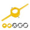 Llave de terraja para tubería de agua Yun Bei juego de 6 piezas llave de macho terraja para tubo de plástico pvc 4 puntos 6 puntos 1 pulgada