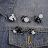 Insignia Pin Serie Diaria del Gato de Dibujos Animados Personalizado Lindo Animal Ropa Bolsa Accesorios Colgante para Mochila