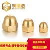Tuerca hexagonal de latón H59 material GB923 tuerca de tapa semicircular M3-M20 precio especial cobre luo Hao fábrica
