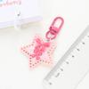 Acrílico Personalidade Pêssego Coração Chaveiro Pingente Coração de Menina Mochila Escolar Chave de Carro Bolsa Acessórios Pendurados DIY Acessórios para Fone de Ouvido