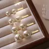 Aretes de Plata Pura S999 con Perlas Redondas, Blanco Australiano Frío y Blanco Australiano Cálido, Aretes de Plata Pura con Cristales Simples y de Alta Gama al por Mayor