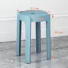 Taburete de Plástico Hogareño Resistente Duradero Apilable Restaurante Asiento Extra Súper Grueso Taburete Molino de Viento Moderno Minimalista Aula