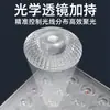 Luz LED para aquário com múltiplas lentes, luz quadrada com clip para mudança de cor em espectro total, luz WRGB, luz com clip para plantas aquáticas, iluminação de aquário