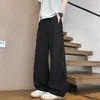 Pantalones de senderismo de verano para hombre, de malla, secado rápido, talla grande, pierna ancha holgada, transpirables, estilo americano, rectos, casuales