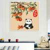 Fabricante de Punto de Cruz Tiktok Kuaishou Xiaohongshu Dropshipping Nuevo Modelo 2026 Bordado con Hilo Sala de Estar Bordado Panda de Dibujos Animados