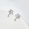 [Coleção Estrela & Lua] Brincos Design de Nicho Brincos de Joia Estéreo Femininos Brincos Versáteis de Alta Qualidade