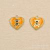 Joyería DIY directa de fábrica, oso de color, corazón de amor, corazón de melocotón, accesorios de aleación, pendientes, pulsera, llavero