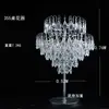 Adereços de Casamento Suporte de Flor de Gelo de Cristal Decoração da Mesa Principal Suporte de Flores para Mesa do Salão de Casamento Vaso Europeu Ornamentos de Ferro