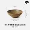 Tazón grande para sopa hecho en fábrica con patrón de roca, tazón de cerámica vintage para fideos para uso doméstico, modelo nuevo 2026 tazón grande, tazón comercial para ramen