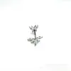 AliExpress eBay Amazon Explosões Unha Umbigo De Aço Inoxidável Com Zircon Umbigo Anel Corpo Piercing Jóias