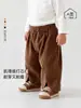 Pantalones de Pana Suaves y Cálidos para Bebé Estilo Primavera y Otoño Ropa Exterior para Bebés Cálidos y Elegantes Pantalones Largos Casuales Retro para Niños