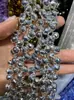 6mm 8mm Furo Transversal Cristal de Morango Cristal Multifacetado Contas Soltas DIY Pulseira Feita à Mão Acessórios de Joias para Pendurar no Carro Contas
