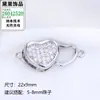 Cobre Chapado en Oro Real de Alta Retención de Color, Conector de Corazón de Nácar Blanco, Cierre de Pulsera y Collar en Forma de Corazón, Accesorios para Joyería DIY