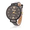 Reloj de pulsera de estilo coreano con correa fina y esfera grande, estilo informal, con diseño de piedra, para estudiantes