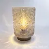 Decoração de Casa Luminária de Mesa de Vidro Moderna Minimalista Alimentada por Bateria Abajur de Folha de Tartaruga Luz Noturna de Ambiente Criativo