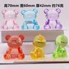 Adornos de pingüinos grandes de imitación de cristal acrílico transparente para niños y niñas, regalo de cumpleaños, juguetes de premio