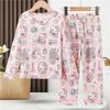 Pijamas de Algodón Nube para Niñas Primavera y Verano Manga Larga Algodón Nube Princesa Niñas 2025 Nuevo Otoño Ropa para el Hogar