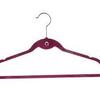 Percha de flocado para mujer, multiusos, antideslizante, con gancho para colgar de 38 cm, venta directa de fábrica