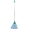 Mopa de fibra ultrafina, engrosada, 100% poliéster con borde de nailon, mopa de suelo absorbente de agua, ligera para uso doméstico, adecuada tanto para uso húmedo como seco