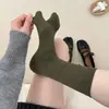 Calcetines de Algodón para Mujer con Dedos Separados, de Caña Media, para Mujer, Otoño/Invierno, Estilo Japonés, Calcetines con Dedos Divididos, Pezuña de Oveja, Versátiles, 100% Algodón, Calcetines Holgados