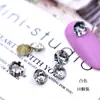 K9 Nuevos Pedrería de Uñas Redondas de 6 mm con Base Puntiaguda de Gama Alta, Pedrería Tridimensional Super Brillante para Decoración de Uñas de Vidrio DIY