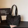 Bolsa de Lona Coreana de Nicho Simple de Gran Capacidad Nueva Moda Versátil Bolsa de Mano para Viajar Cotidianamente Bolso de Mano Casual para Estudiantes