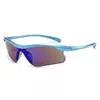 Gafas de Sol de Media Montura Tendencia Europea y Americana Gafas Pequeñas Resistentes al Viento para Mostrar el Rostro en Deportes de Montañismo Gafas para Ciclismo al Aire Libre para Mujeres