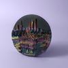 China Shanghái imán de nevera ciudad turismo recuerdo fabricantes de resina magnética venta al por mayor hecho a mano tridimensional mini creativo