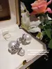 Joyas generosos pendientes de flor de esmalte de gota de agua traje de anillo de corona de taro de ensueño chapado en oro circón
