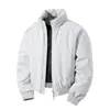 Chaqueta de piloto estilo americano con cuello alto para hombre, nueva chaqueta de motocicleta gruesa y cálida para otoño e invierno 2026, abrigo de algodón plumón