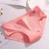 Ropa Interior para Mujer Modal con Ribete de Encaje Bragas Color Sólido Tiro Bajo Algodón Lindo Al por Mayor Estilo de Niña