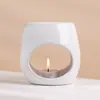 Fogareiro de óleo aromático com spray de logo Branco adequado para óleo essencial de planta cera de soja simples decoração de casa estilo ins