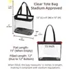 Amazon Nuevo Bolso Transparente Bolso Transparente Aprobado para Estadios para Eventos de Estadio Cartera Transparente