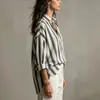 2026 Europeo y Americano Transfronterizo Amazon Sitio Independiente Nueva Primavera, Verano y Otoño Mujer Rayas Cuello Solapa Holgado Moda Suéter Top