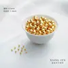 Cuentas Chapadas en Oro de 14K que Conservan el Color, Cuentas de Transferencia, Cuentas Pequeñas de Oro, Superficie Lisa Sólida, Accesorios de Cuentas Hechos a Mano para Joyería DIY, Cuentas Sueltas