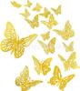 Adesivos de parede de borboleta bronzeadora transfronteiriça, decoração de bolo de aniversário, casamento, dia dos namorados, quarto, sala de estar, adesivo de parede removível