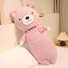 Bufanda de Dibujos Animados Oso Durmiendo Almohada Larga Lado de la Pierna del Dormitorio Almohada para Dormir Lado de la Cama Almohada de Cama Tela Lavable Extraíble
