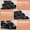 A5 Preto Argola Flor Panela Quente Japonesa Prato para Molho Criativo Quadrado Multi-compartimentos Louça de Hotel Comercial